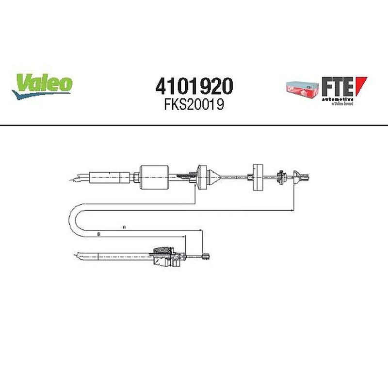 Valeo Clutch Control Cable Pull 4101920