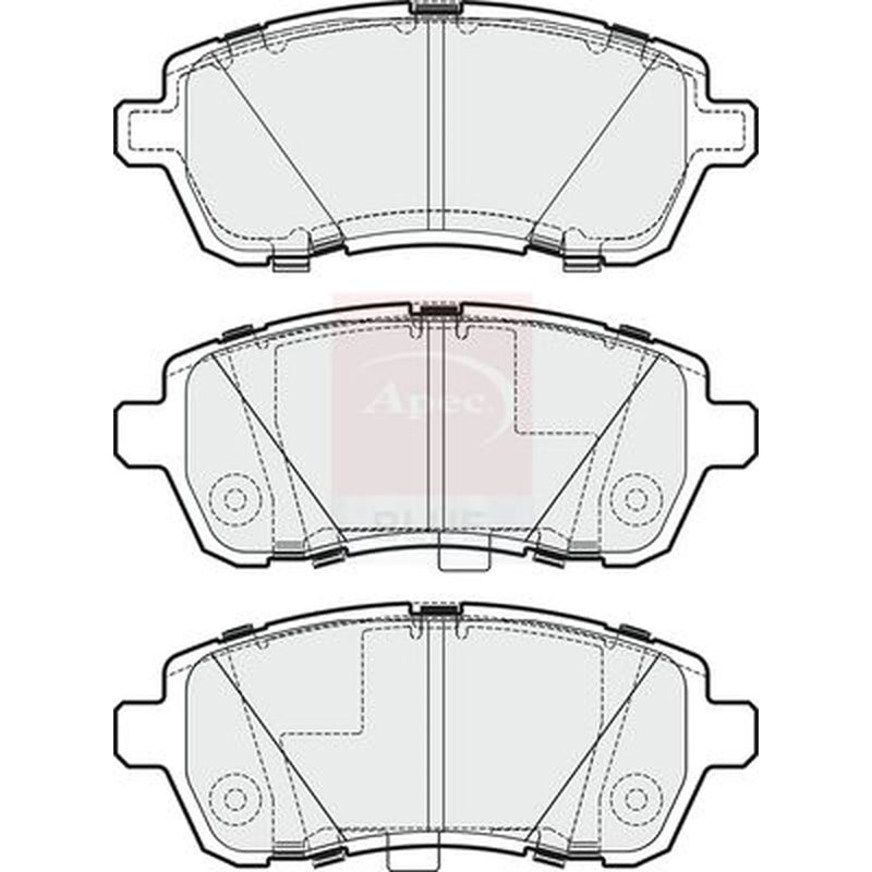 Apec Front Brake Pad Set PD3284