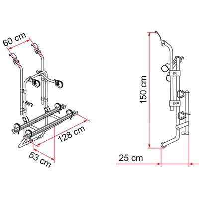 Fiamma Carry Bike Ford Transit Single Door 2 Bike Cycle Bicycle Carrier - Fiamma - Van Life Living