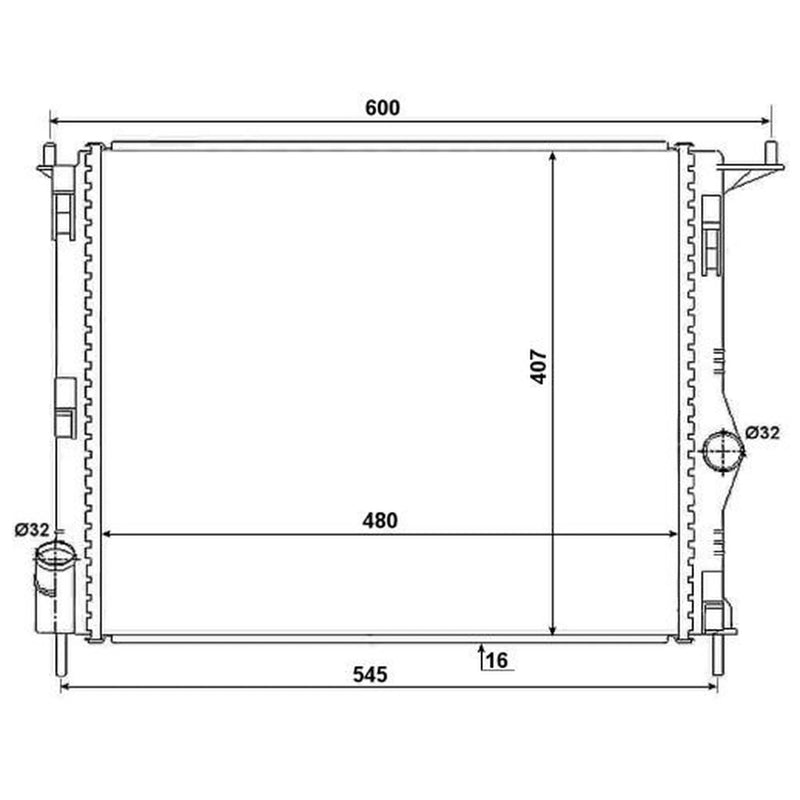 NRF Engine Radiator 53069A