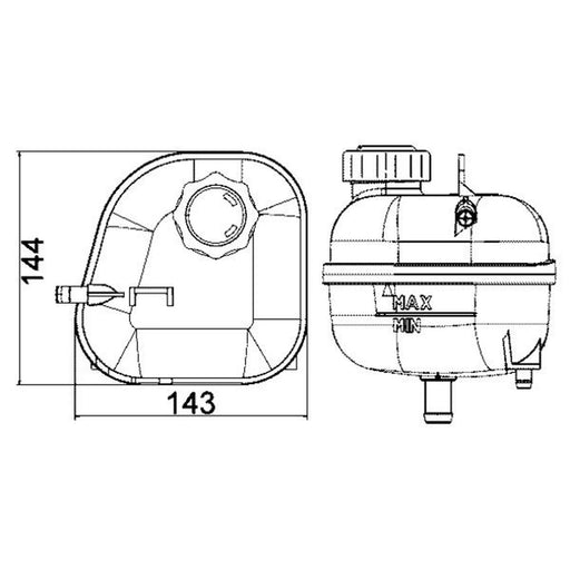 Mahle Coolant Expansion Tank CRT 85 001S
