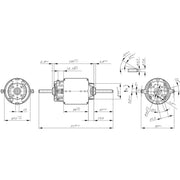 Bosch Radiator Cooling Fan Motor 0 130 101 616