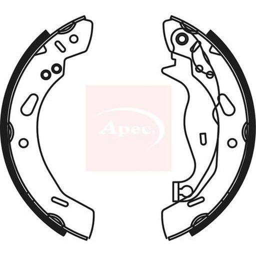 Apec Brake Shoe Set Axle Kit SHU799