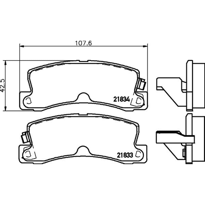 Mintex Rear Brake Pad Set MDB1994
