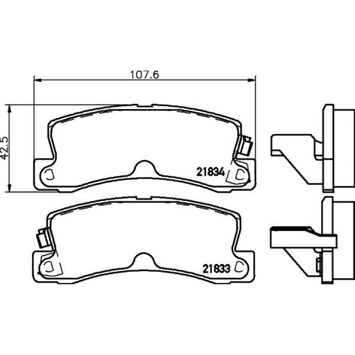 Mintex Rear Brake Pad Set MDB1994