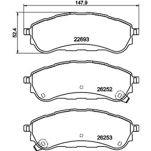 Mintex Rear Brake Pad Set MDB3339