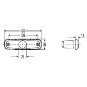 Hella Lamp Por White MG12 AF6 2PG Right 2PG 962 964-041 867470 2PG 962 964-041