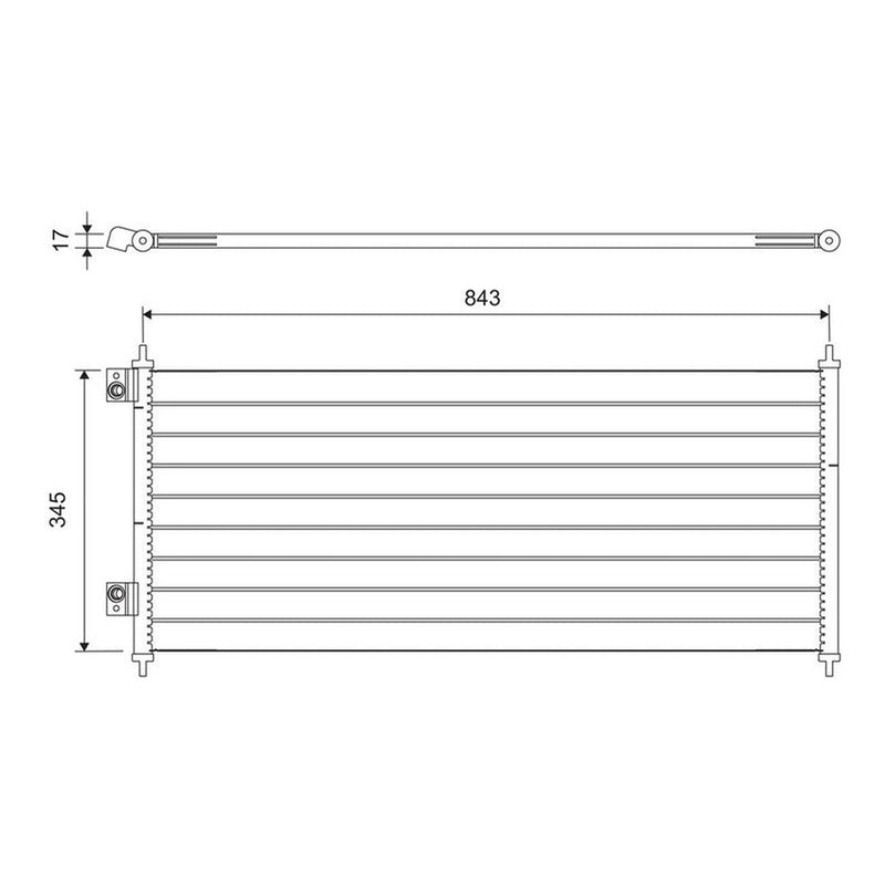 Valeo Air Conditioning Condenser 818050