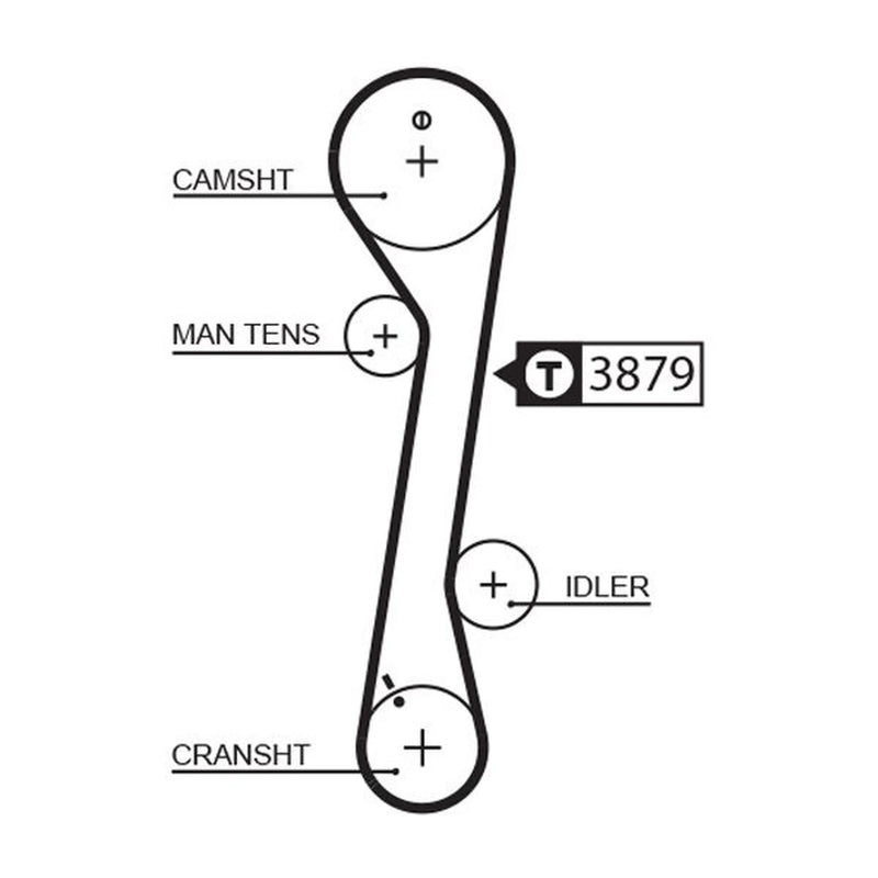 Gates Timing Belt Kit with Rollers K015457XS