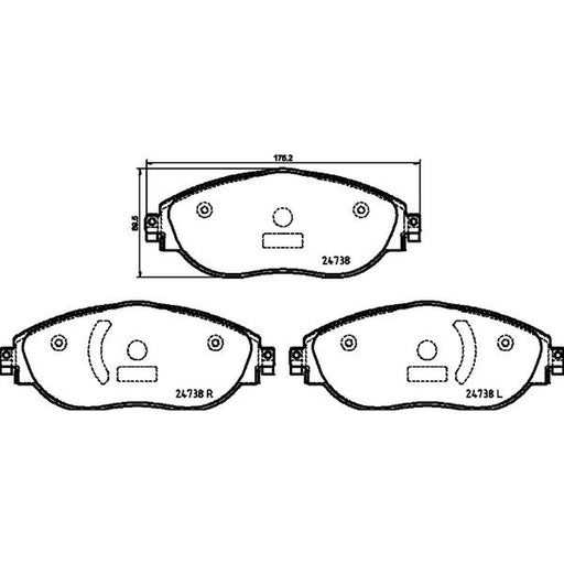 DON Front Brake Pad Set PCP2109