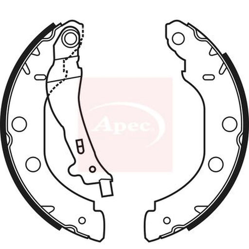 Apec Brake Shoe Set Axle Kit SHU580