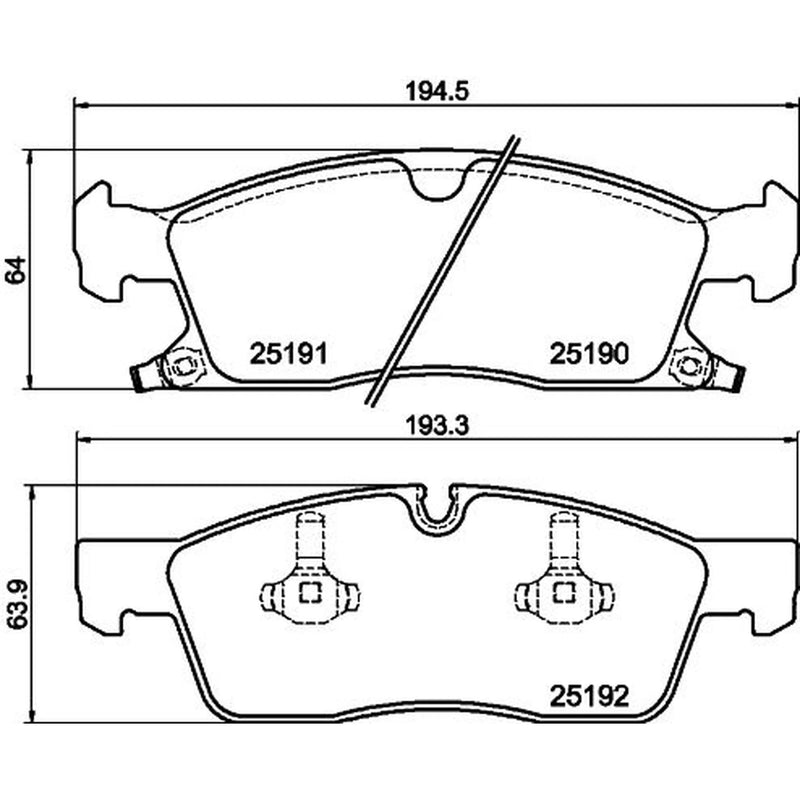 Mintex Front Brake Pad Set MDB3154