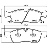 Mintex Front Brake Pad Set MDB3203