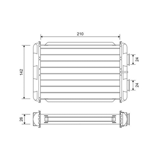 Valeo Heater Matrix Core Heat Exchanger 811614