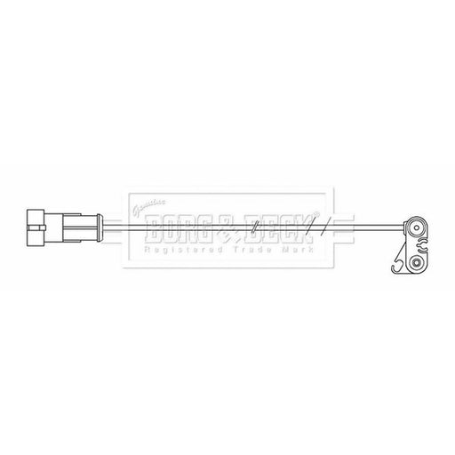 Borg & Beck Brake Pad Wear Sensor Front BWL33082