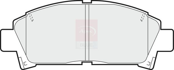 Apec Blue Brake Pad Set Front 141mm x 15mm PD3460