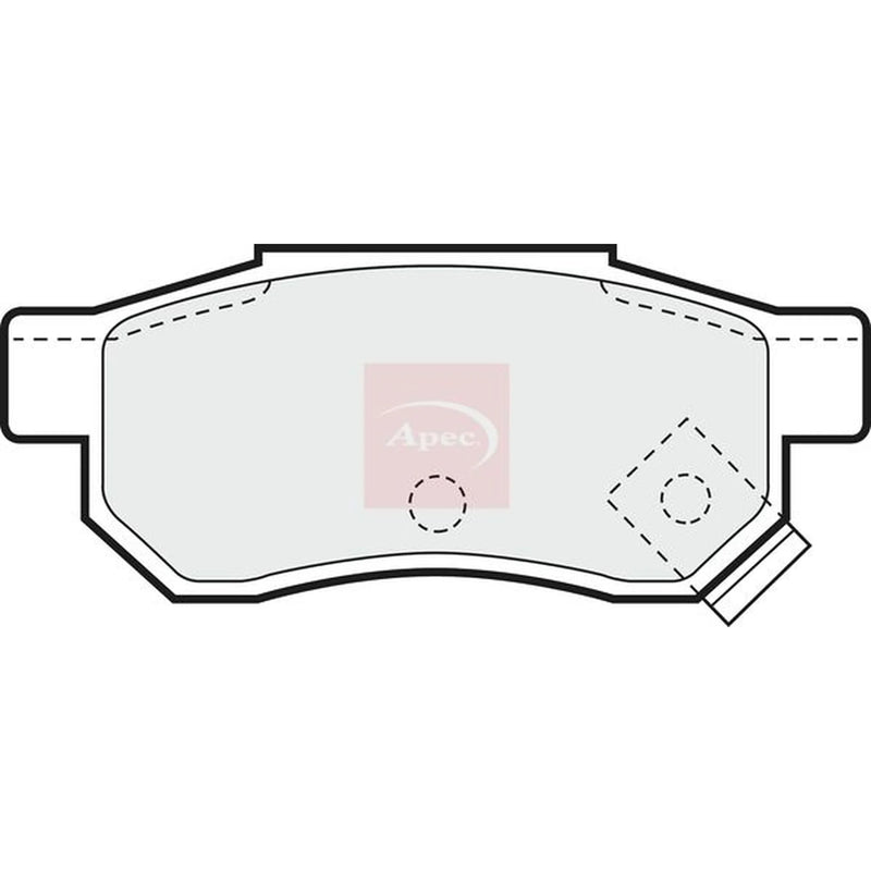Apec Rear Brake Pad Set PAD688