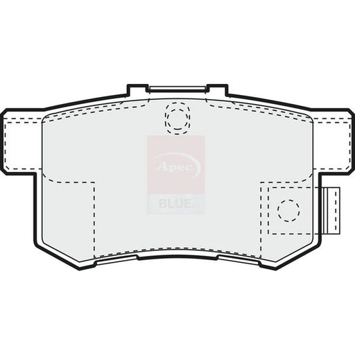 Apec Rear Brake Pad Set PD3433