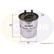 Comline Fuel Filter Element EFF080