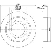 Mintex 2 x Front Brake Discs MDC2337-x2