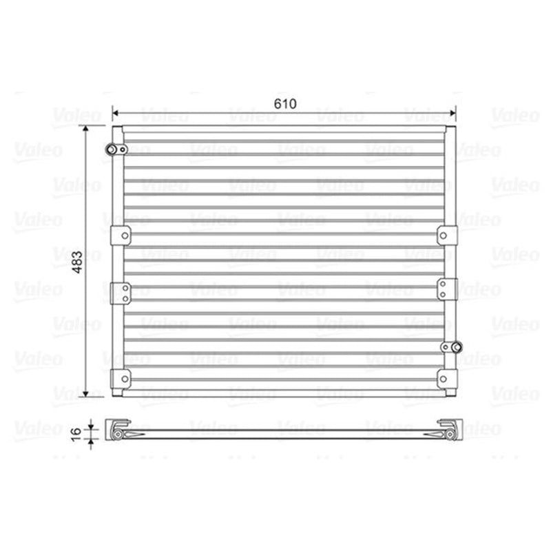 Valeo Air Conditioning Condenser 814176