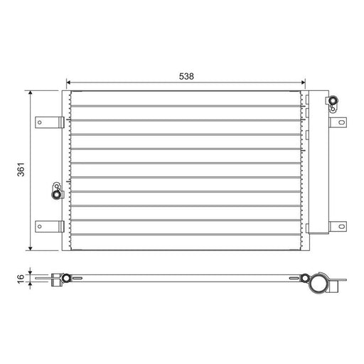 Valeo Air Conditioning Condenser 818004