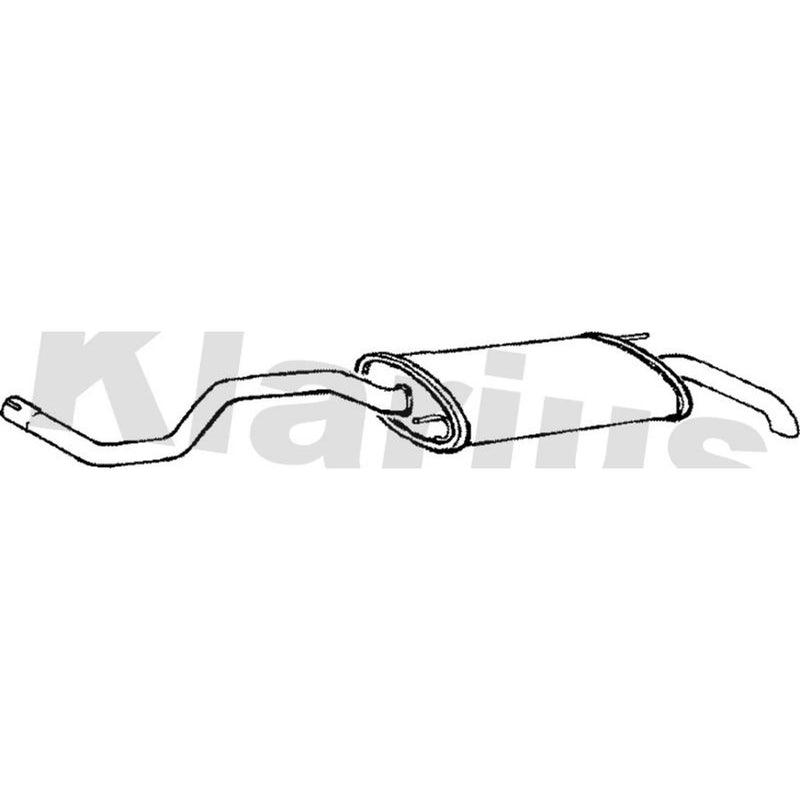 Klarius Box With Tail Pipe Rear VW563H