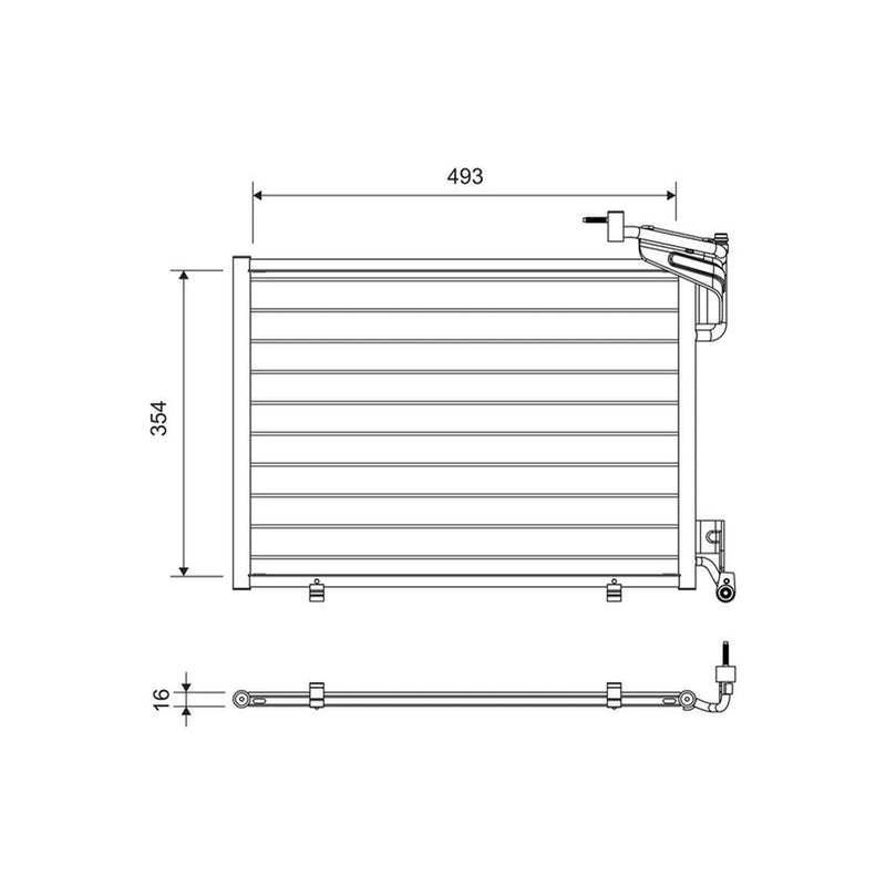 Valeo Air Conditioning Condenser 822762