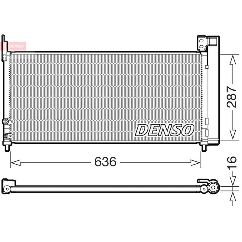 Denso Air Conditioning Condenser fits Toyota Auris 2012-2018 1.8