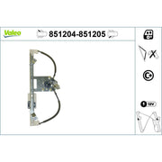 Valeo Electric Window Regulator Lifter Left Rear 851204