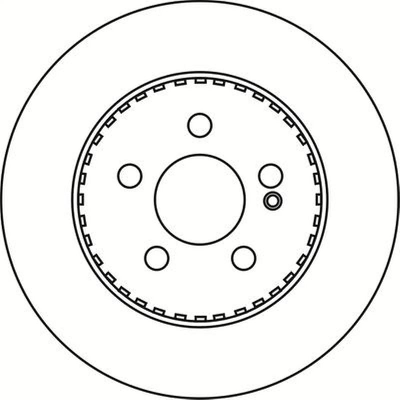 Abtex 2 x Solid Rear Brake Discs BD2017S-x2