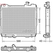 Denso Engine Radiator fits Nissan Cabstar 2006-2013