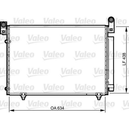Valeo Air Conditioning Condenser 814266