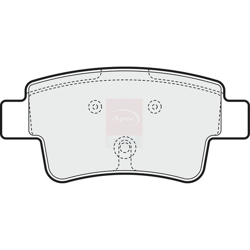 Apec Rear Brake Pad Set PD3221