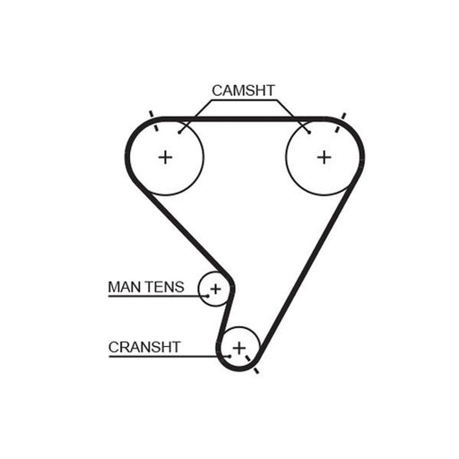 Gates Timing Belt Cambelt 133 Teeth 1448RM