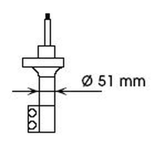 KYB Shock Absorber Damper Strut Rear Right 634036