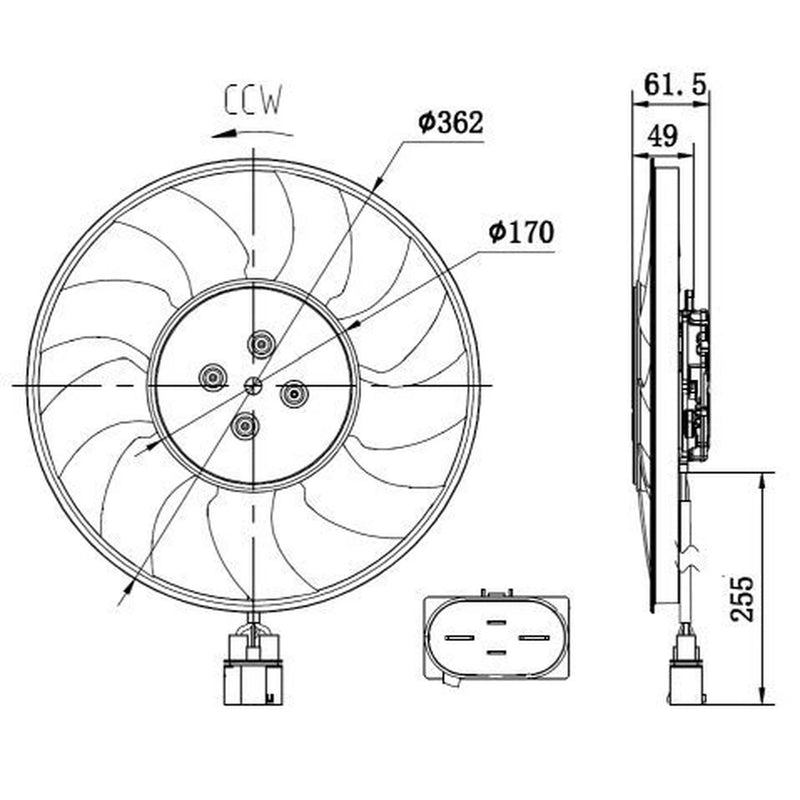 NRF Engine Cooling Fan 47917
