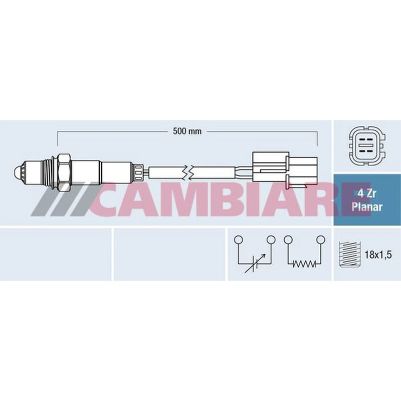 Cambiare O2 Lambda Oxygen Sensor before catalytic converter VE381862
