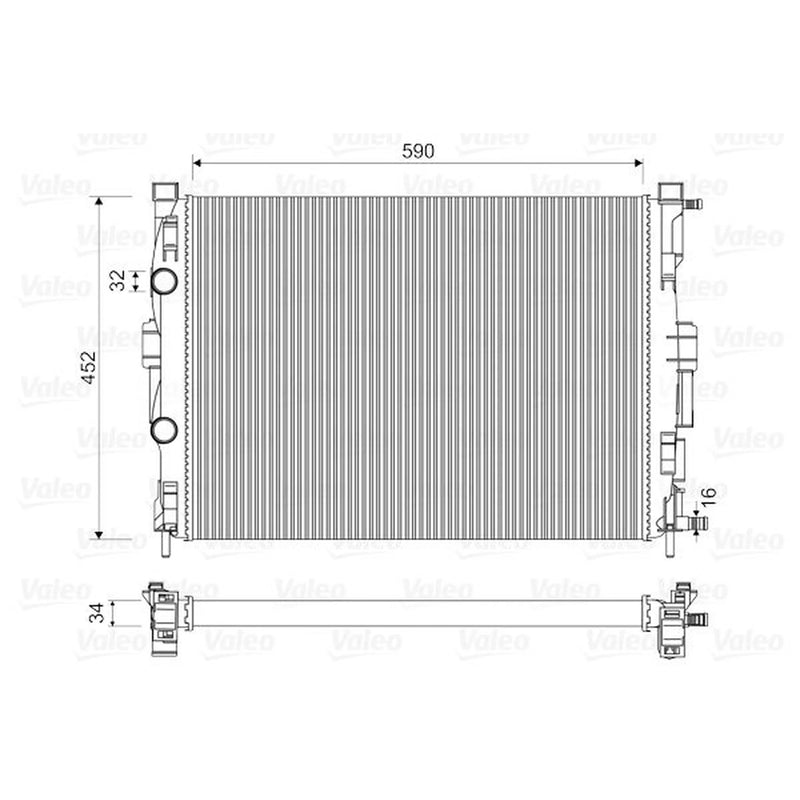 Valeo Engine Radiator 732946