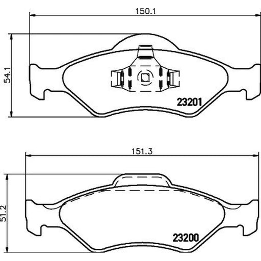 Mintex Front Brake Pad Set MDB2059