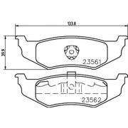 Mintex Rear Brake Pad Set MDB1880