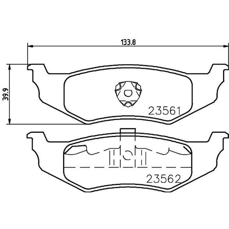 Mintex Rear Brake Pad Set MDB1880