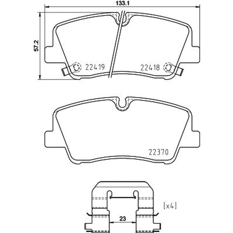 Mintex Rear Brake Pad Set MDB3932