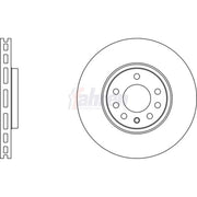 Fahren 2 x Vented Front Brake Discs FBD6255-x2