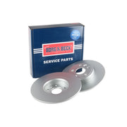 Borg & Beck 2 x Solid Rear Brake Discs BBD5442-x2