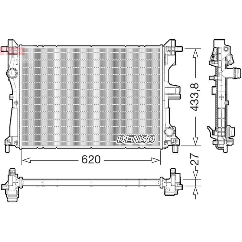 Denso Engine Radiator DRM09179