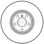 Borg & Beck 2 x Front Vented Brake Discs BBD7004S