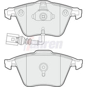 Fahren Front Brake Pad Set FBP3580