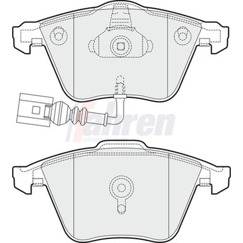 Fahren Front Brake Pad Set fits Audi A3 2006-2013