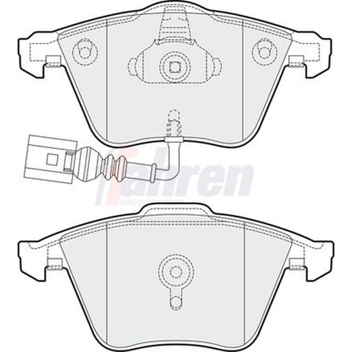 Fahren Front Brake Pad Set fits Audi A3 2006-2013